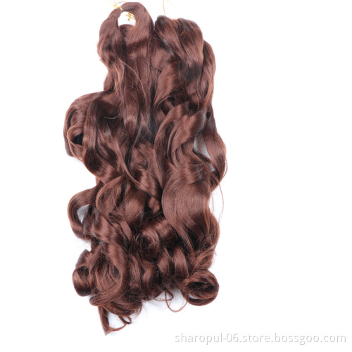 Spiral Braiding Hair Extension Synthetic Afro Bulk Jumbo Curl Wavy Box Crochet Braids